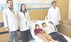 İki kardeş kapalı yöntem anjiyo ile sağlığına kavuştu
