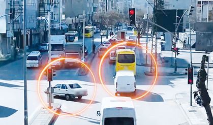 Kırmızı ışık ihlali yapan 6 bin araca 18 milyon TL ceza!