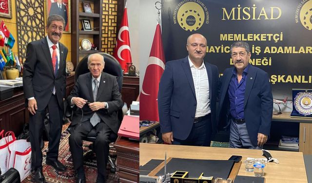 İKİ BÜYÜK GENEL BAŞKAN BULUŞTU