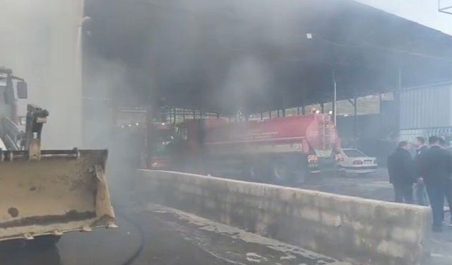 Biber fabrikasında korkutan yangın!