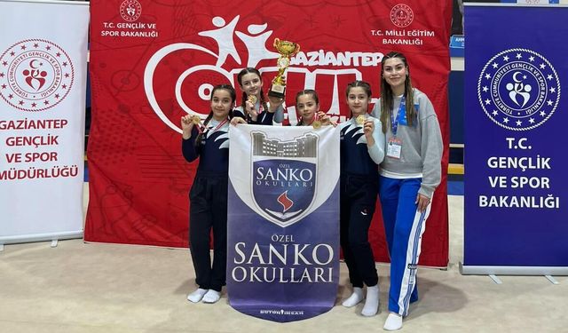 Sanko Okulları’ndan jimnastik başarısı