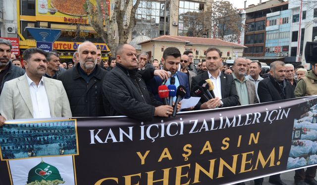 ABD VE İSRAİL’İN İRAN’A YÖNELİK SALDIRILARI PROTESTO EDİLDİ