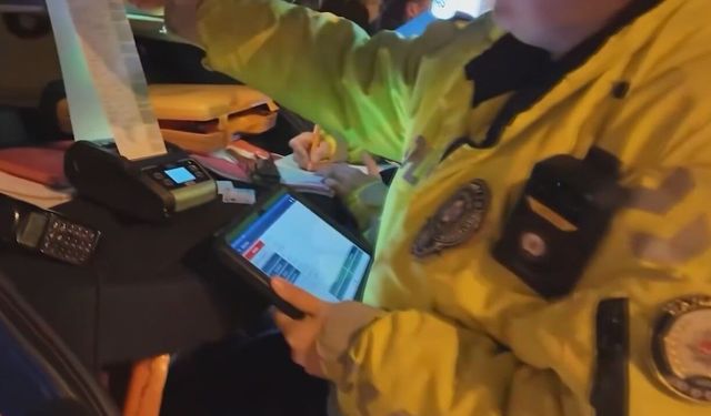 58 araca cezai işlem uygulandı