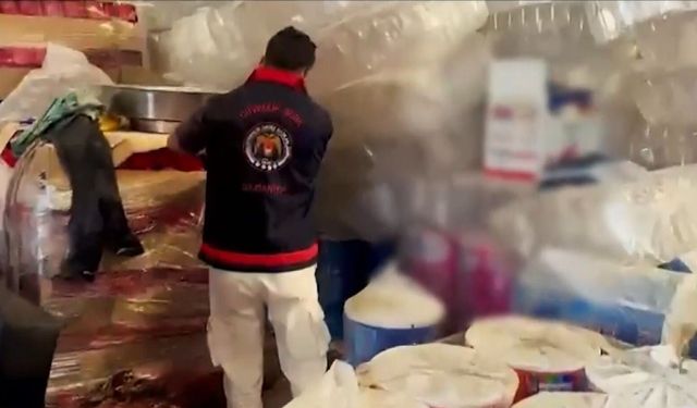 Sahte temizlik ürünleri ele geçirildi!