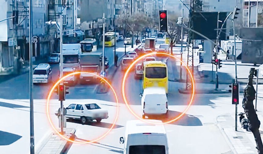 Kırmızı ışık ihlali yapan 6 bin araca 18 milyon TL ceza!