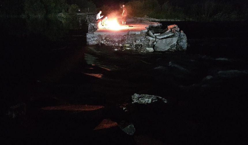 Fırat Nehri’nde korku dolu anlar!