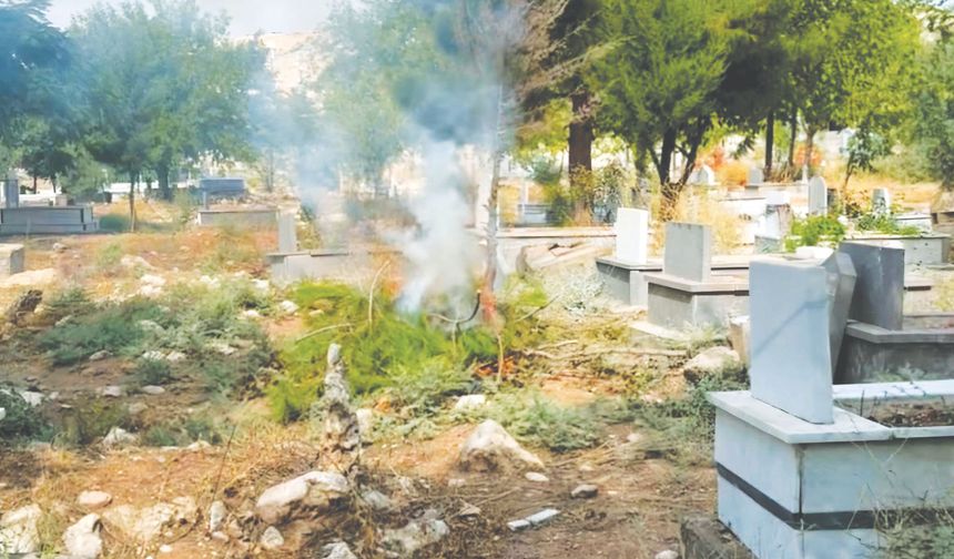 Mezarlıkta kapsamlı temizlik ve bakım yapıldı