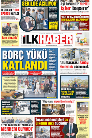 İlkhaber gazetesi-13.10.2025-22.923