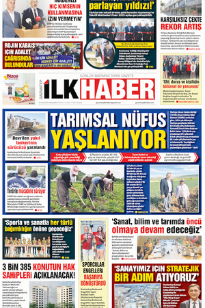 İlkhaber gazetesi-16.10.2025-22.926