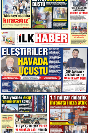 İlkhaber gazetesi-03.10.2025-22.915