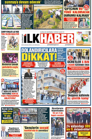 İlkhaber gazetesi-08.09.2026-23.200